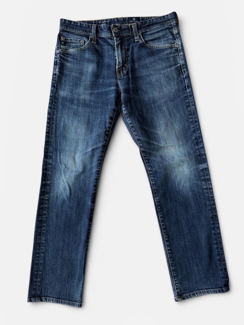 Adriano Goldschmied mens 31x28 graduate tailored leg denim blue jeans EUC